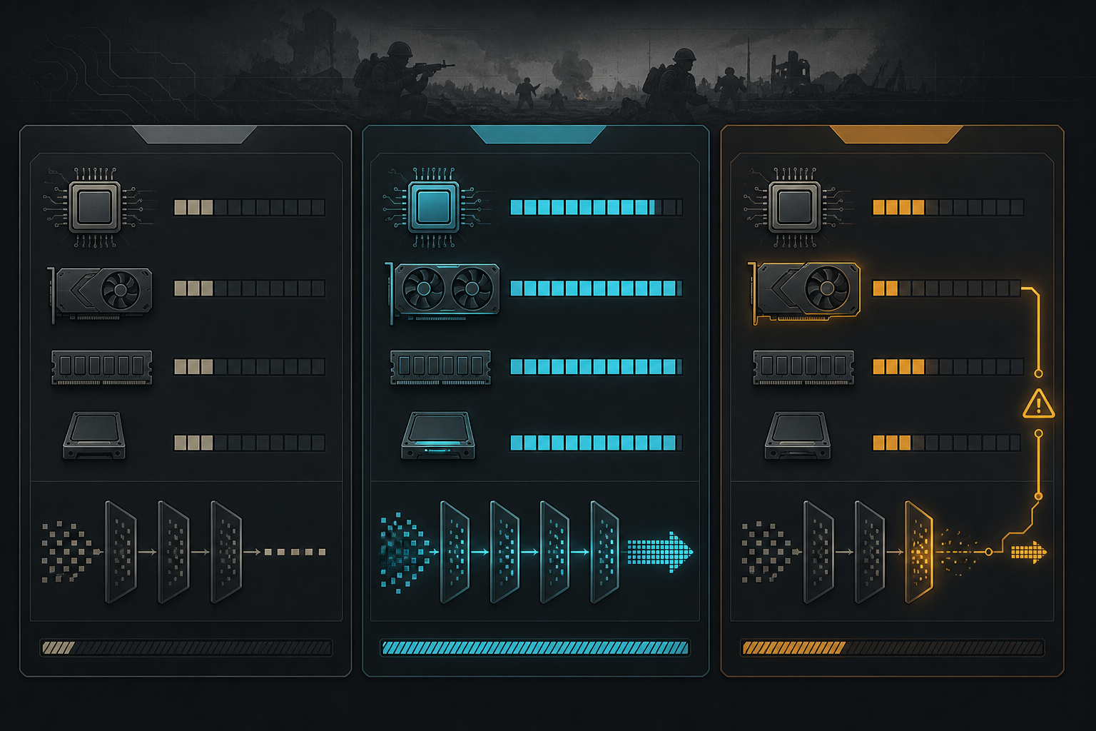 Enlisted PC requirements and upgrade priorities comparison visual