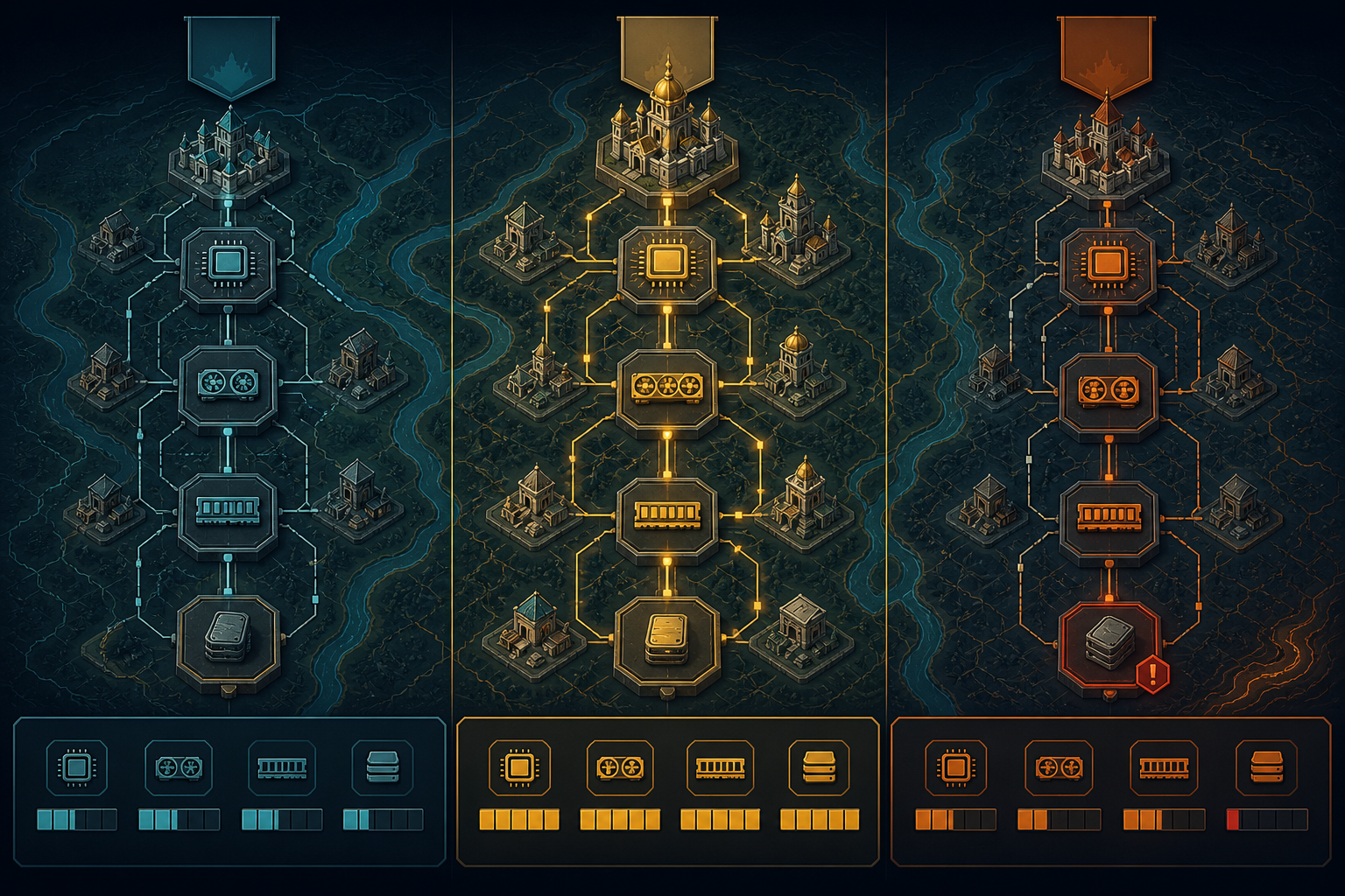 Rise of Kingdoms PC requirements and the official client checklist comparison visual