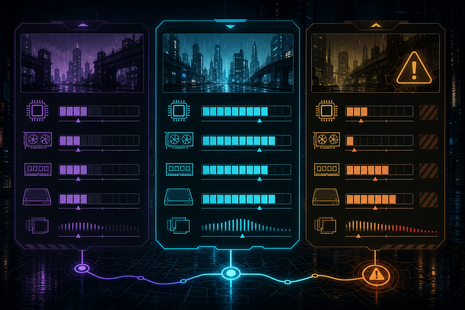 Zenless Zone Zero PC requirements and visual feature hardware tiers comparison visual