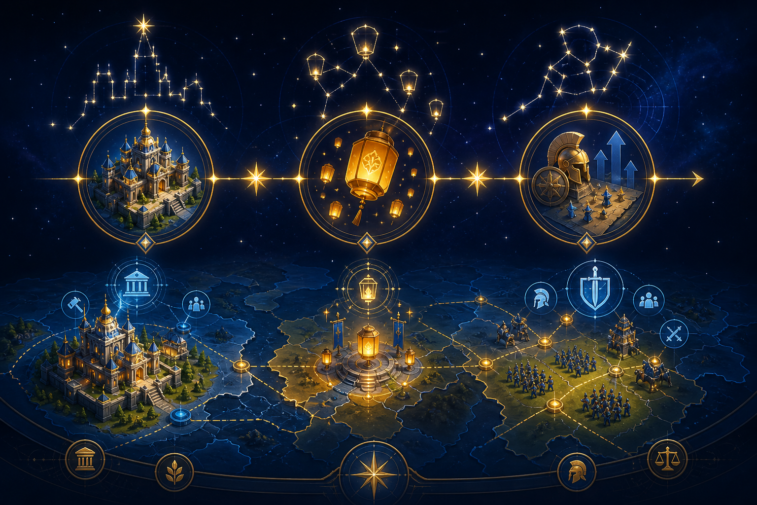 Rise of Kingdoms listed Starry Rendezvous and new events for version 1.1.10 infographic visual