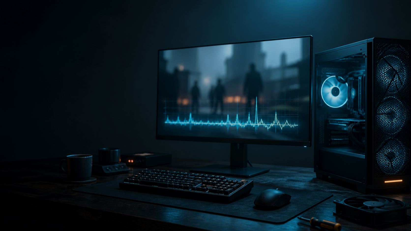 Original editorial illustration for Enlisted low FPS troubleshooting with a controlled graphics reset