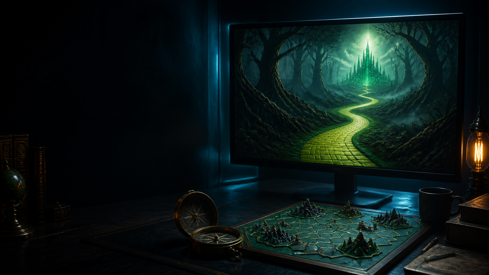 Original editorial illustration for Raid Shadow Legends announced Echoes of Oz with a Dorothy Gale chase event