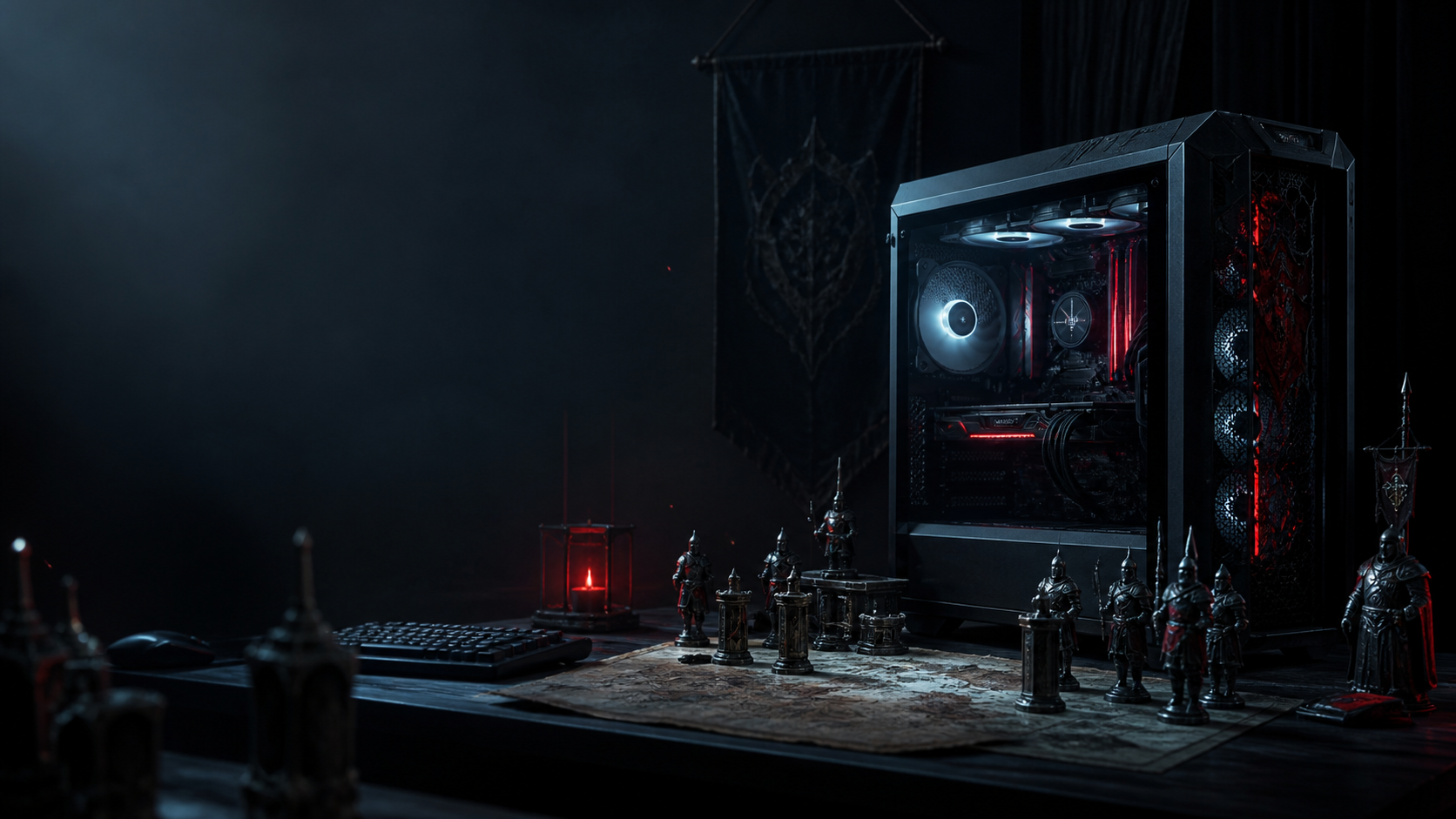 Original editorial illustration for RAID: Shadow Legends PC requirements and launcher planning